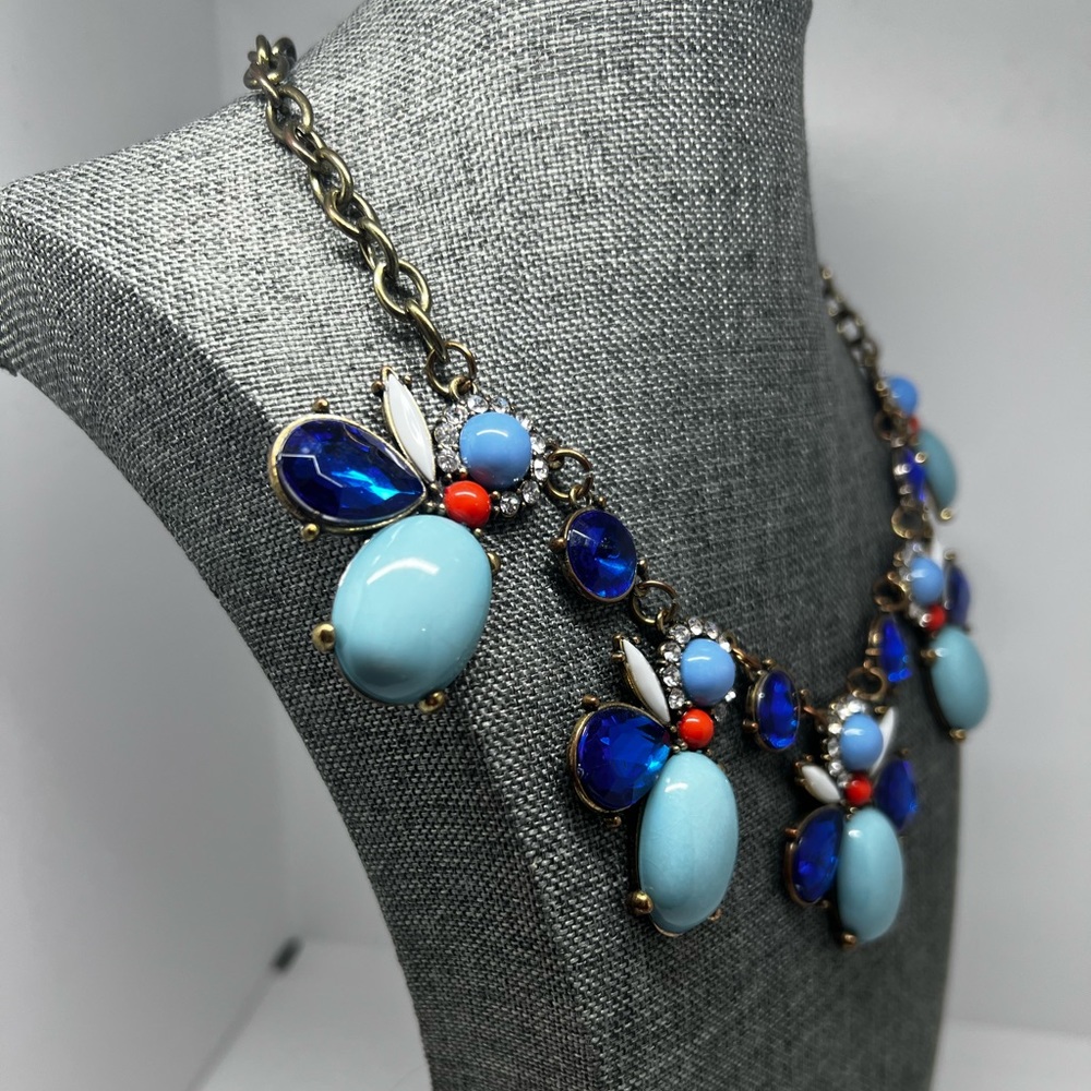 Blue Statement Necklace - image 1